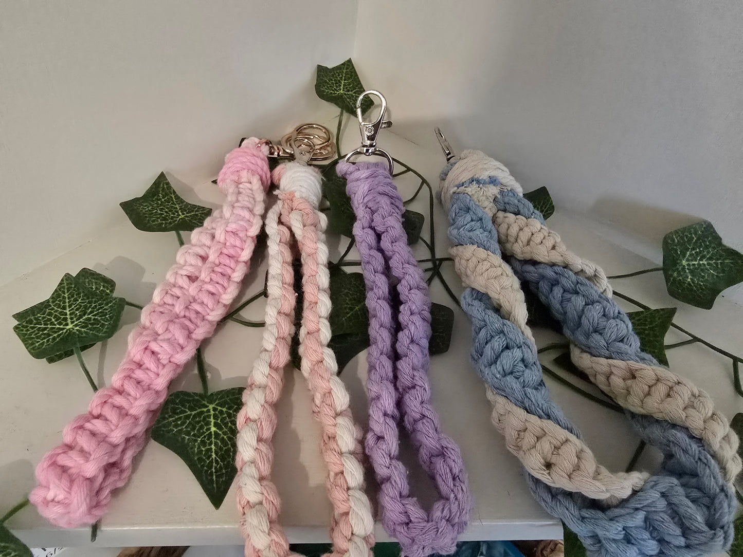 macrame wristlet